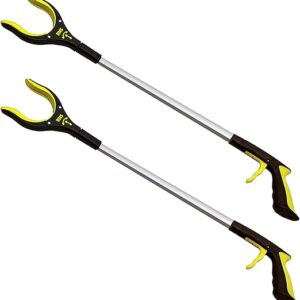 34 Inch Extra Long Grabber Reacher with Rotating Jaw