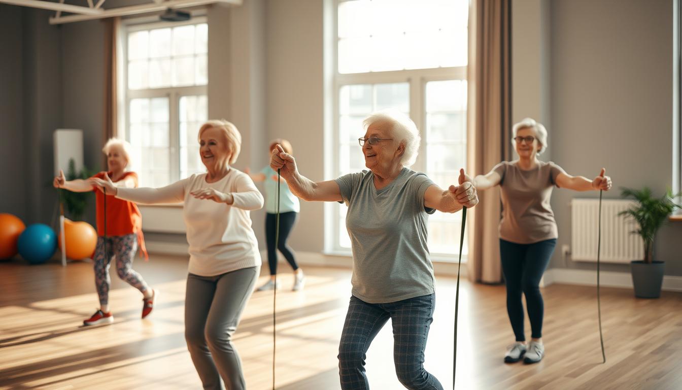 Balance and strength training for the elderly